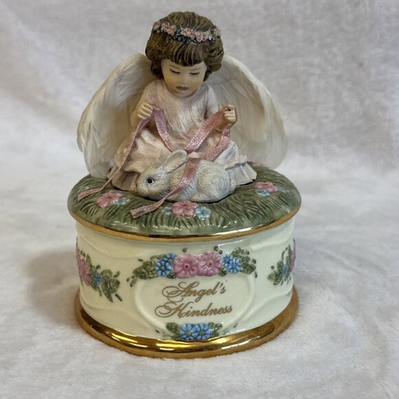 VTG Music Box Angels Kindness by Donna Brooks Heavens Little Guardians Ardleigh‎ - Picture 1 of 12